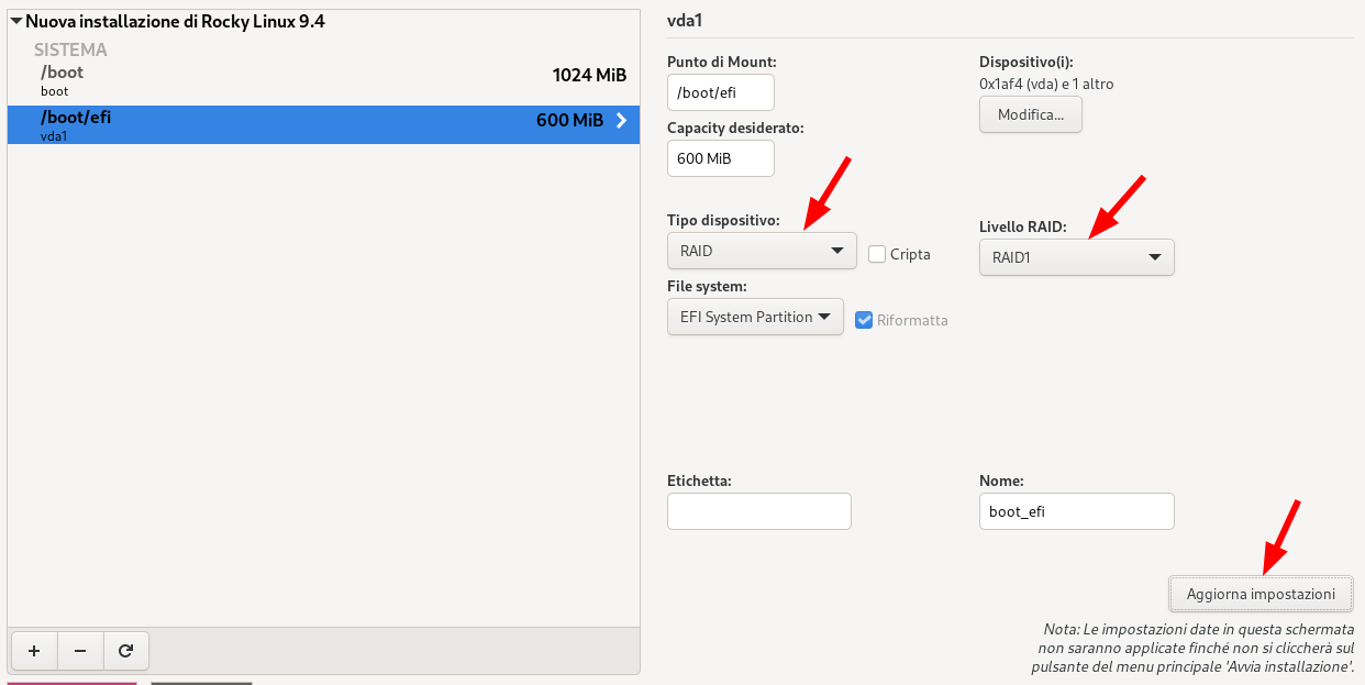 Configure /boot/efi as RAID1