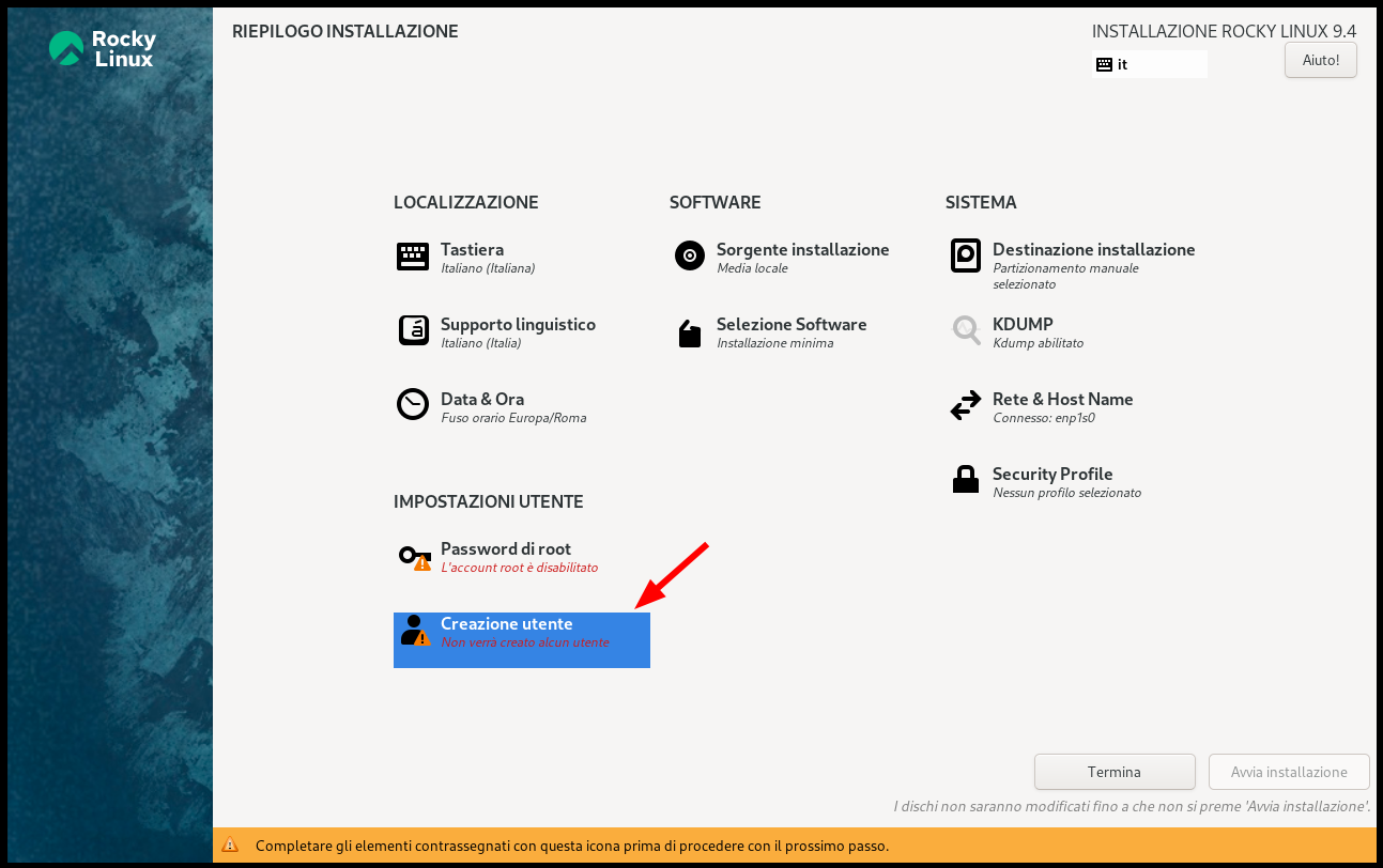Apri User Creation